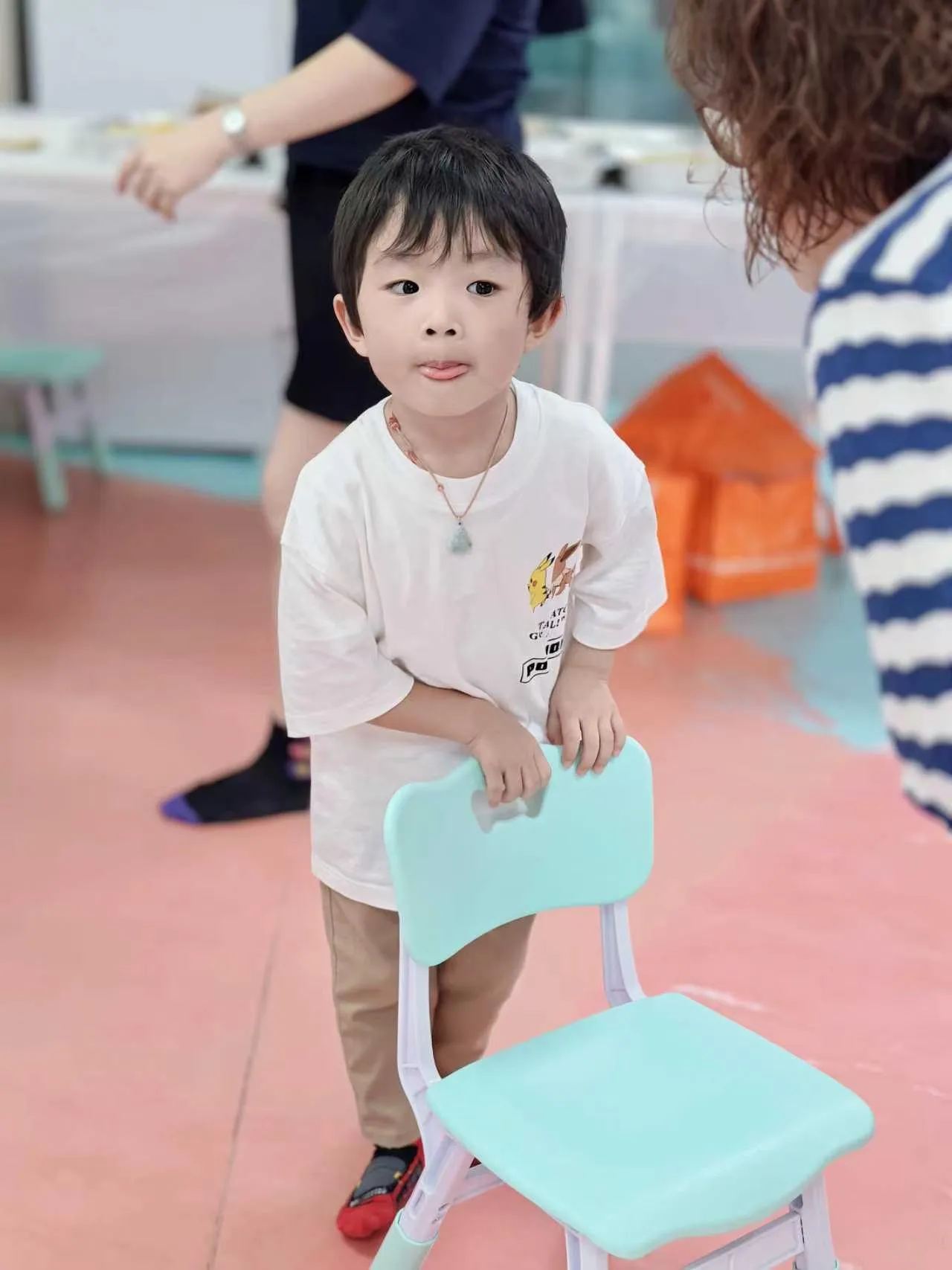 Toddler finding their feet at Kidstation North Point